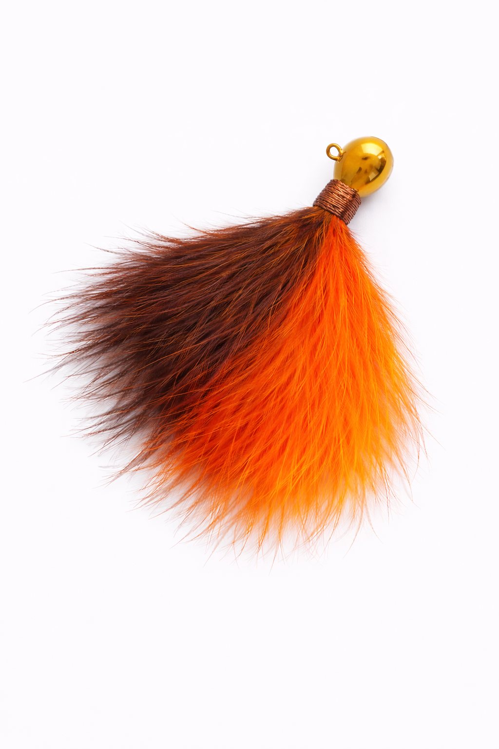 Zig Jig marabou trout jig 1/8 oz, 3-pack in Gold Brown/Orange