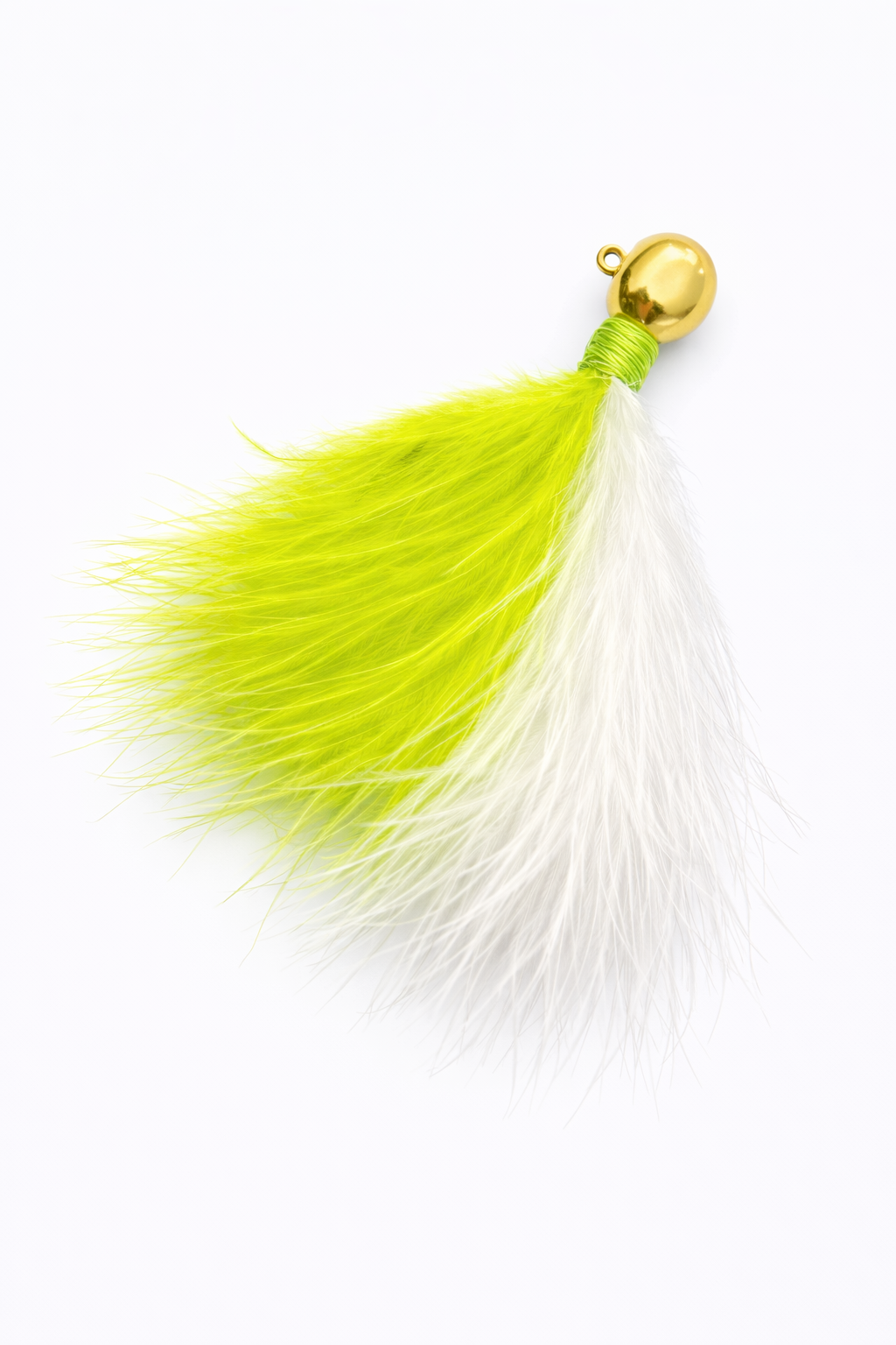 Zig Jig marabou trout jig 1/8 oz, 3-pack in Gold White/Chartreuse