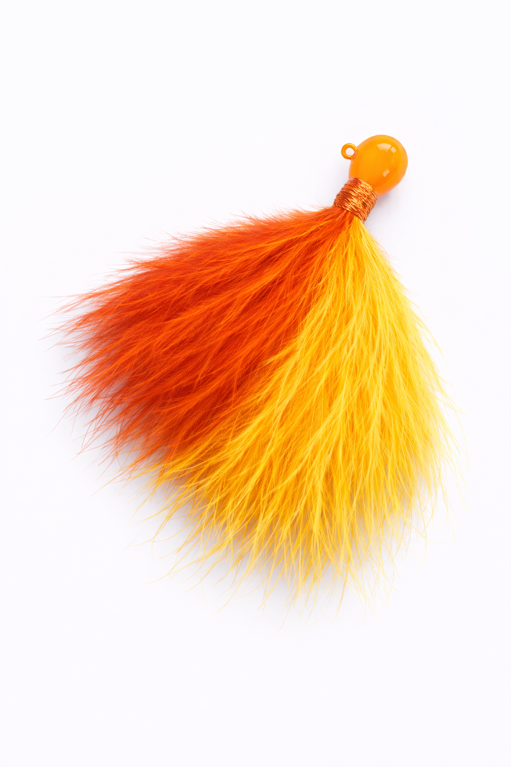 Zig Jig marabou trout jig 3/16 oz, 12-pack in Ginger/Burnt Orange