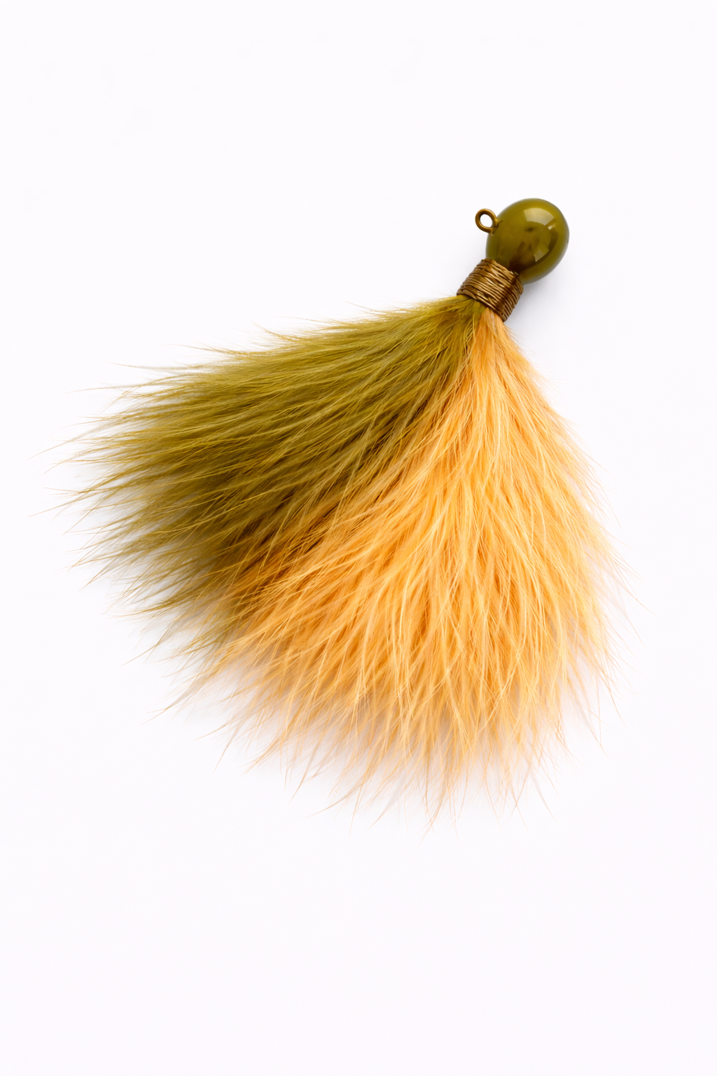 Zig Jig marabou trout jig 1/4 oz, 3-pack in Olive/Ginger