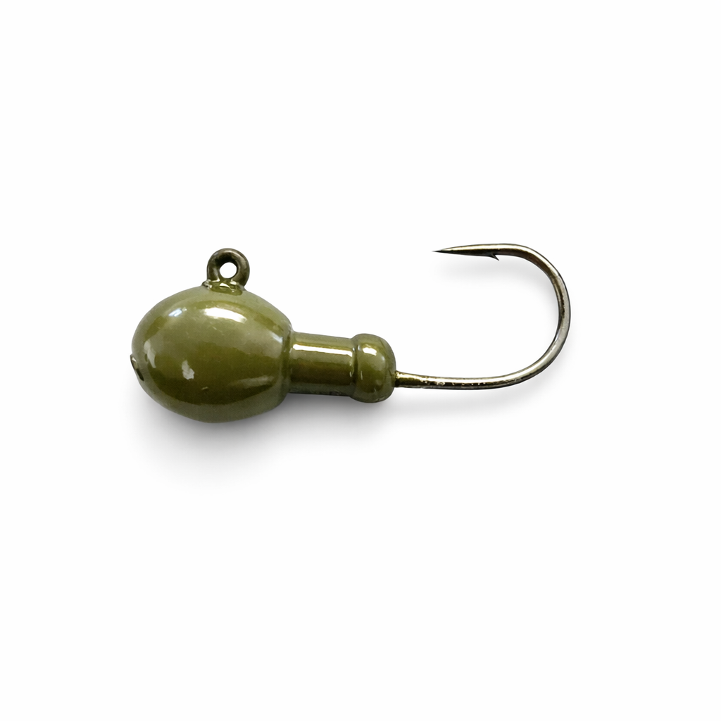 Zig Jig Trout Jig Heads 1/16 oz, 10-pack in Olive