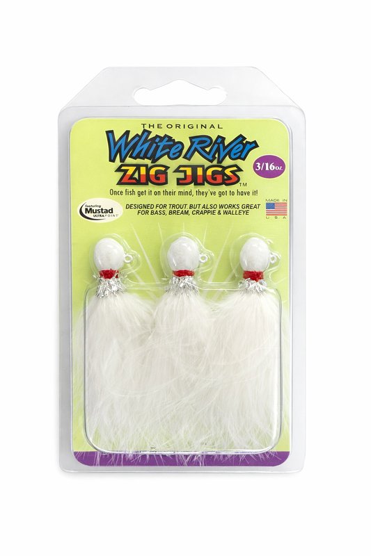 Zig Jig Marabou Trout Jig – 3/16 oz (3 Pack)