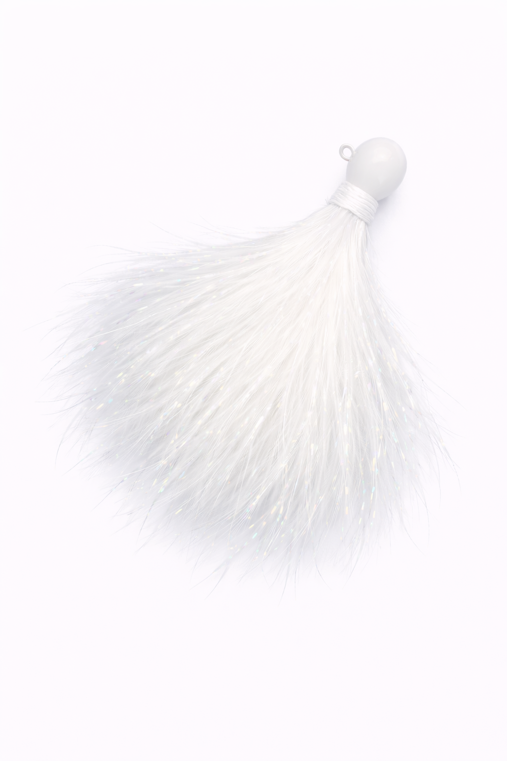 Zig Jig marabou trout jig 1/8 oz, 12-pack in White Krystal Flash