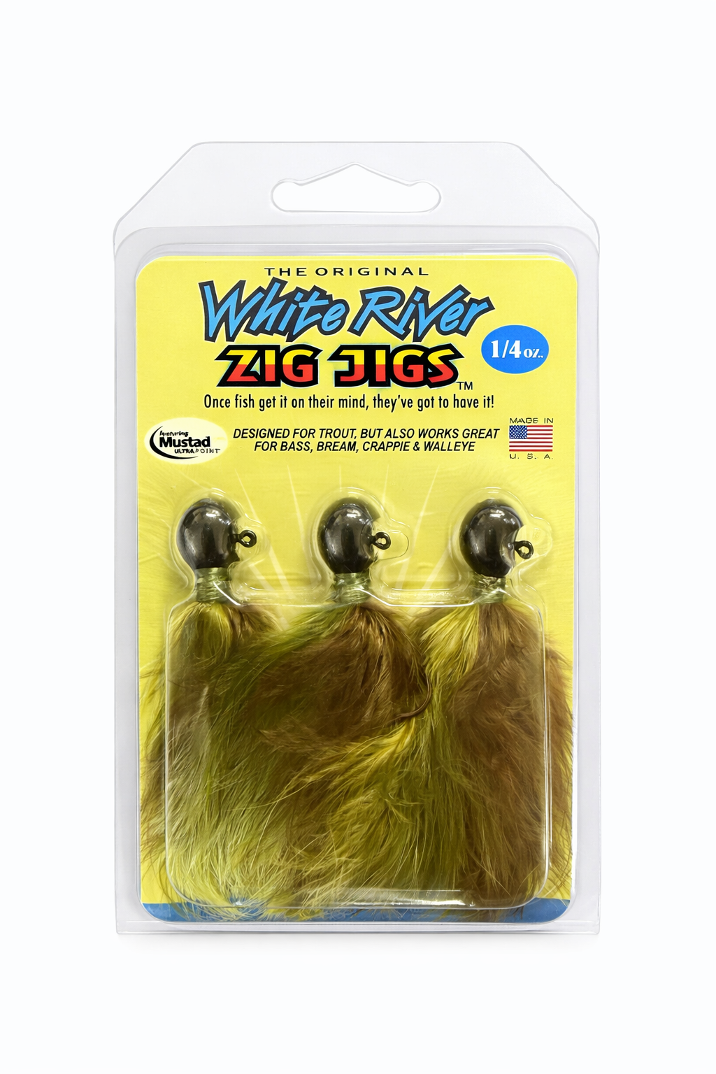 Zig Jig marabou trout jig 1/4 oz, 3-pack, photo 1