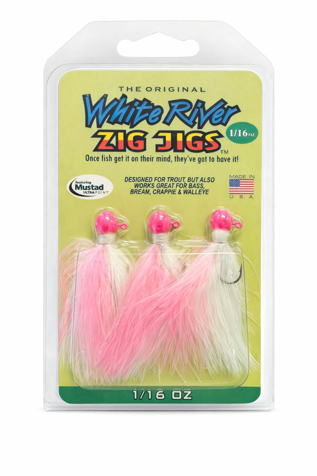 Zig Jig marabou trout jig 1/16 oz, 3-pack, photo 1