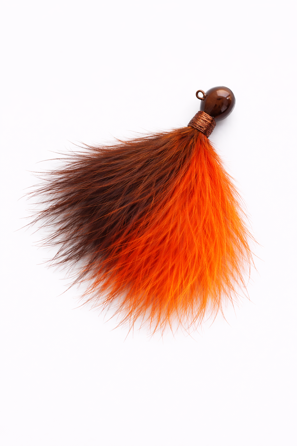 Zig Jig marabou trout jig 1/8 oz, 12-pack in Brown/Orange