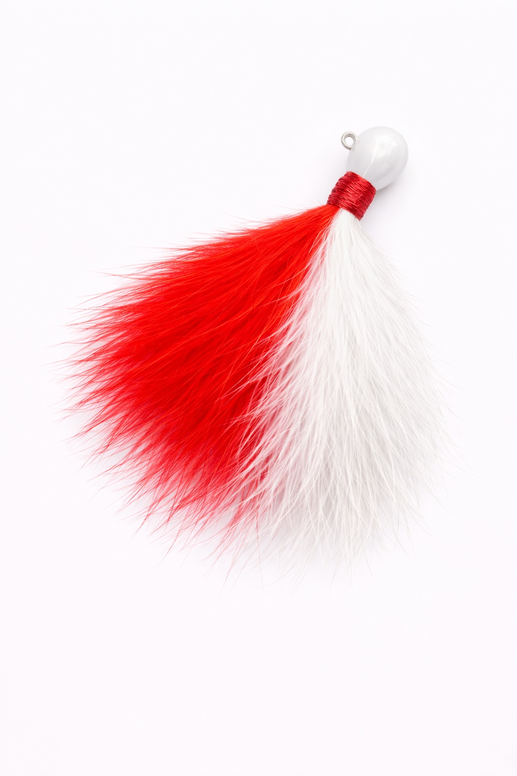 Zig Jig marabou trout jig 1/16 oz, 3-pack in Red/White