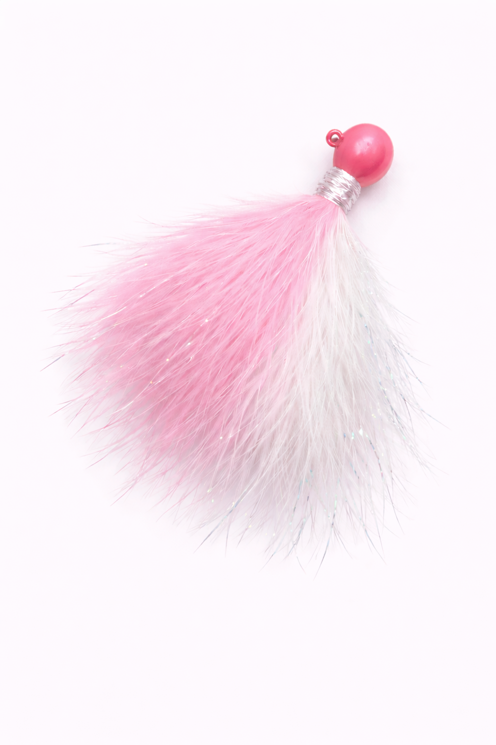Zig Jig marabou trout jig 1/16 oz, 3-pack in Pink White Krystal Flash