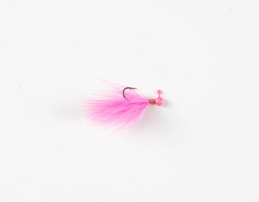 Zig Jig Micro marabou trout jig 1/124 oz, 12-pack in Pink