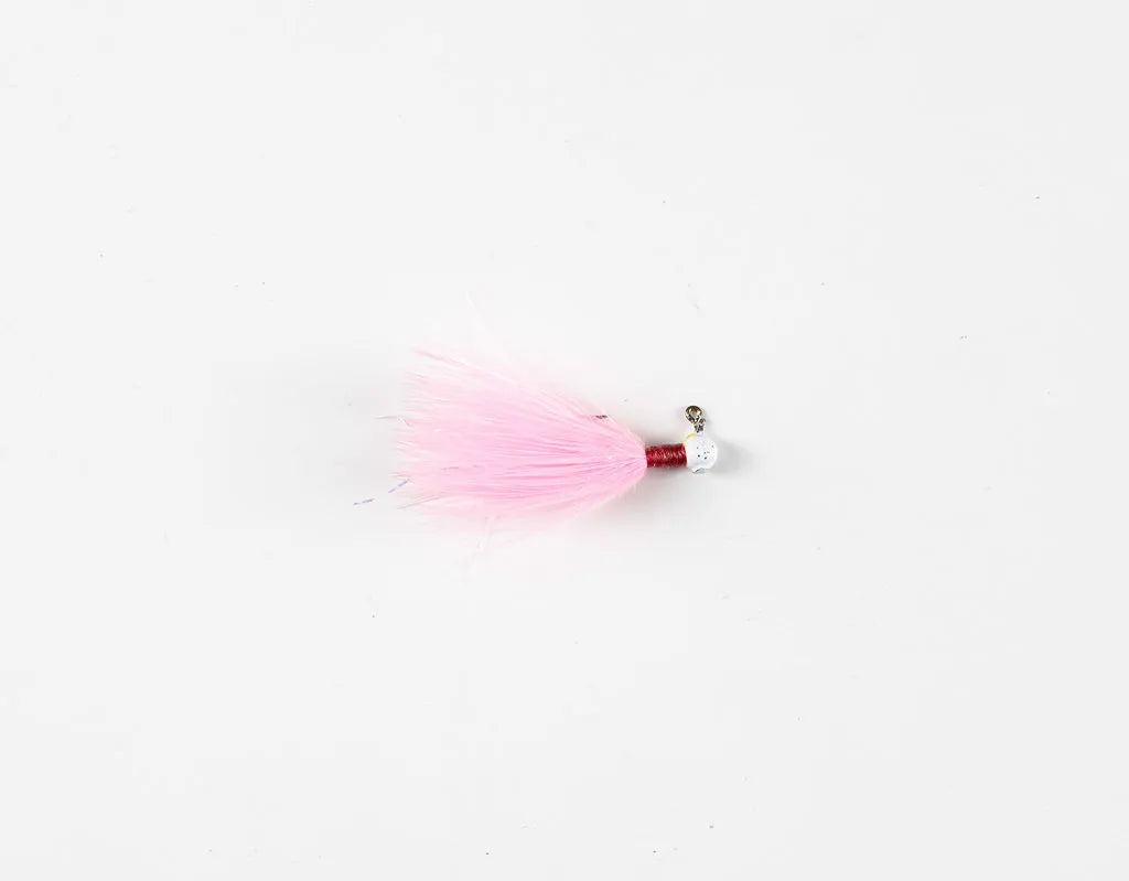 Zig Jig Micro marabou trout jig 1/64 oz, 12-pack in Pink Flash