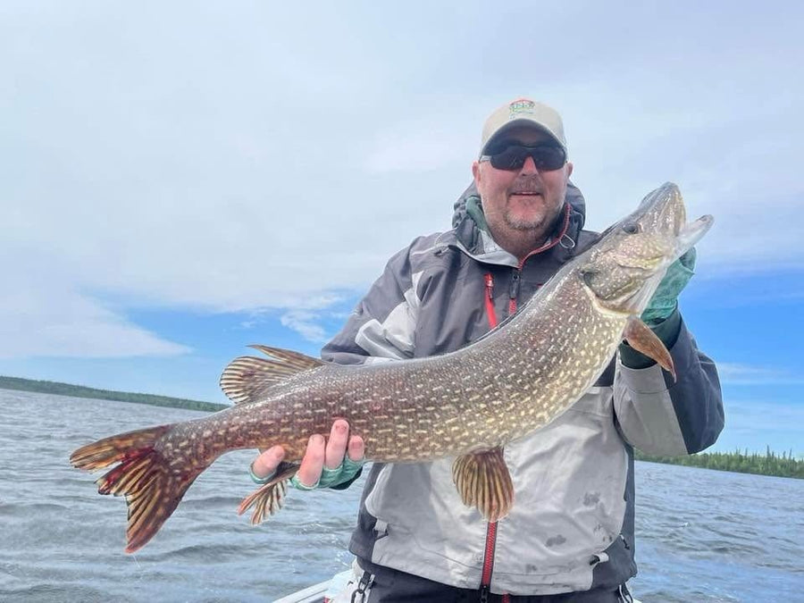 Northern pike (35 inches) caught on a Zig Jig by Cameron Gillespie