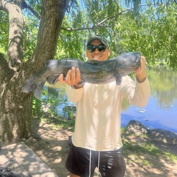 Angelo's New Jersey catfish caught on a 3/32 oz Zig Jig