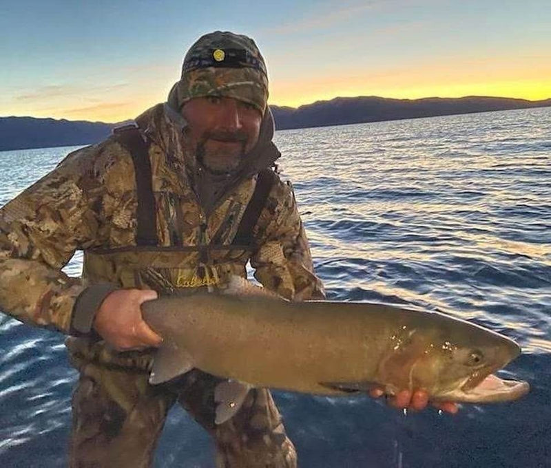 Lahontan cutthroat trout from Pyramid Lake, Nevada, caught on a Super HD Zig Jig