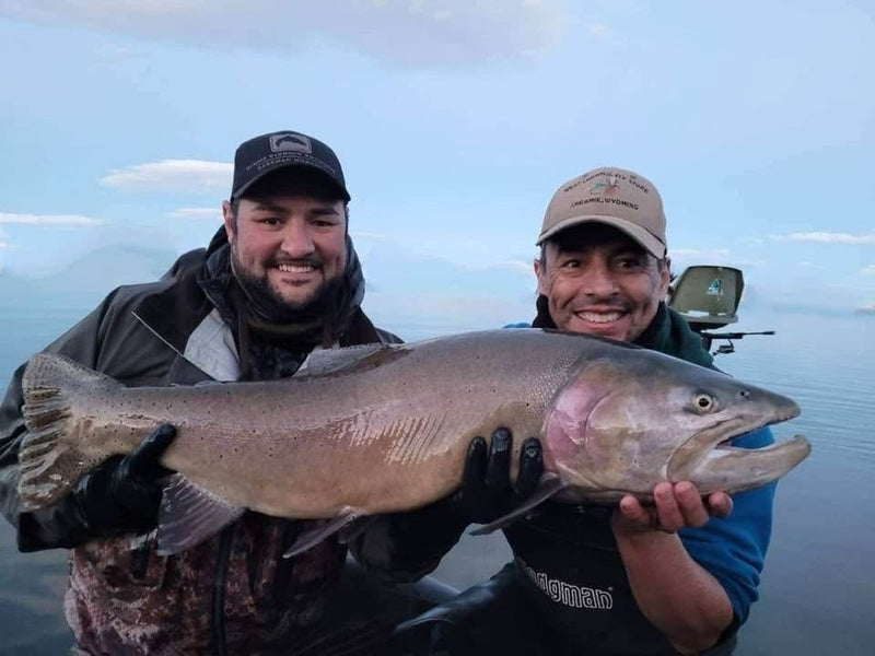 Lahontan cutthroat trout from Pyramid Lake, Nevada, caught on a Super HD Zig Jig