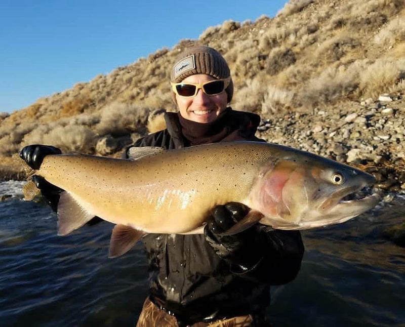 Lahontan cutthroat trout from Pyramid Lake, Nevada, caught on a Super HD Zig Jig