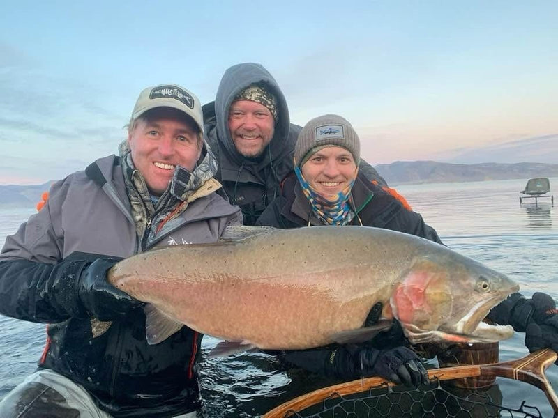 Lahontan cutthroat trout from Pyramid Lake, Nevada, caught on a Super HD Zig Jig