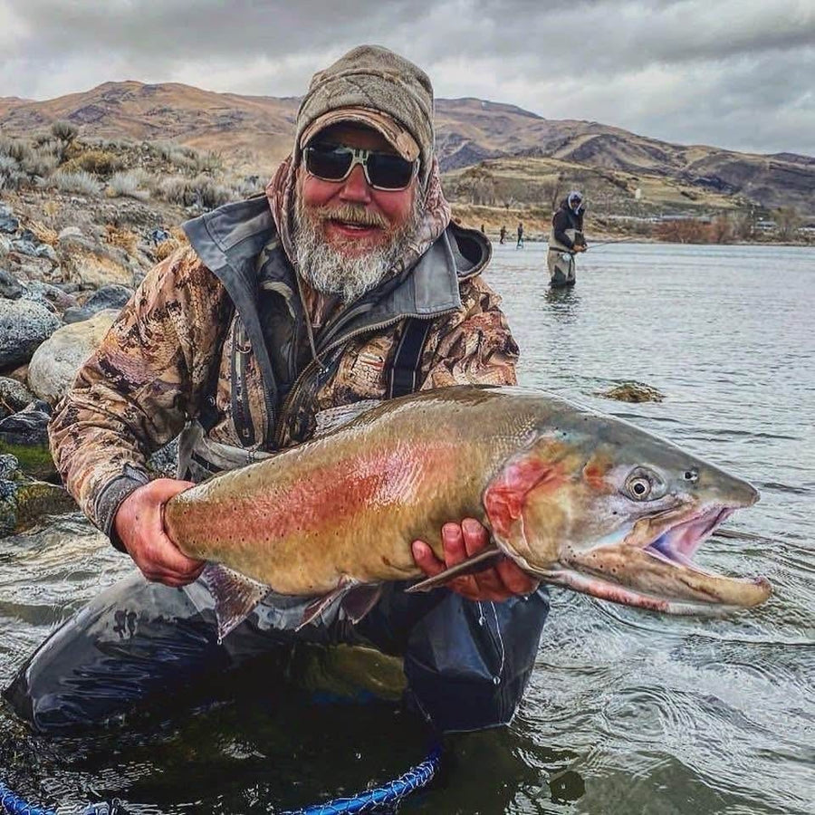 Lahontan cutthroat caught on a Zig Jig